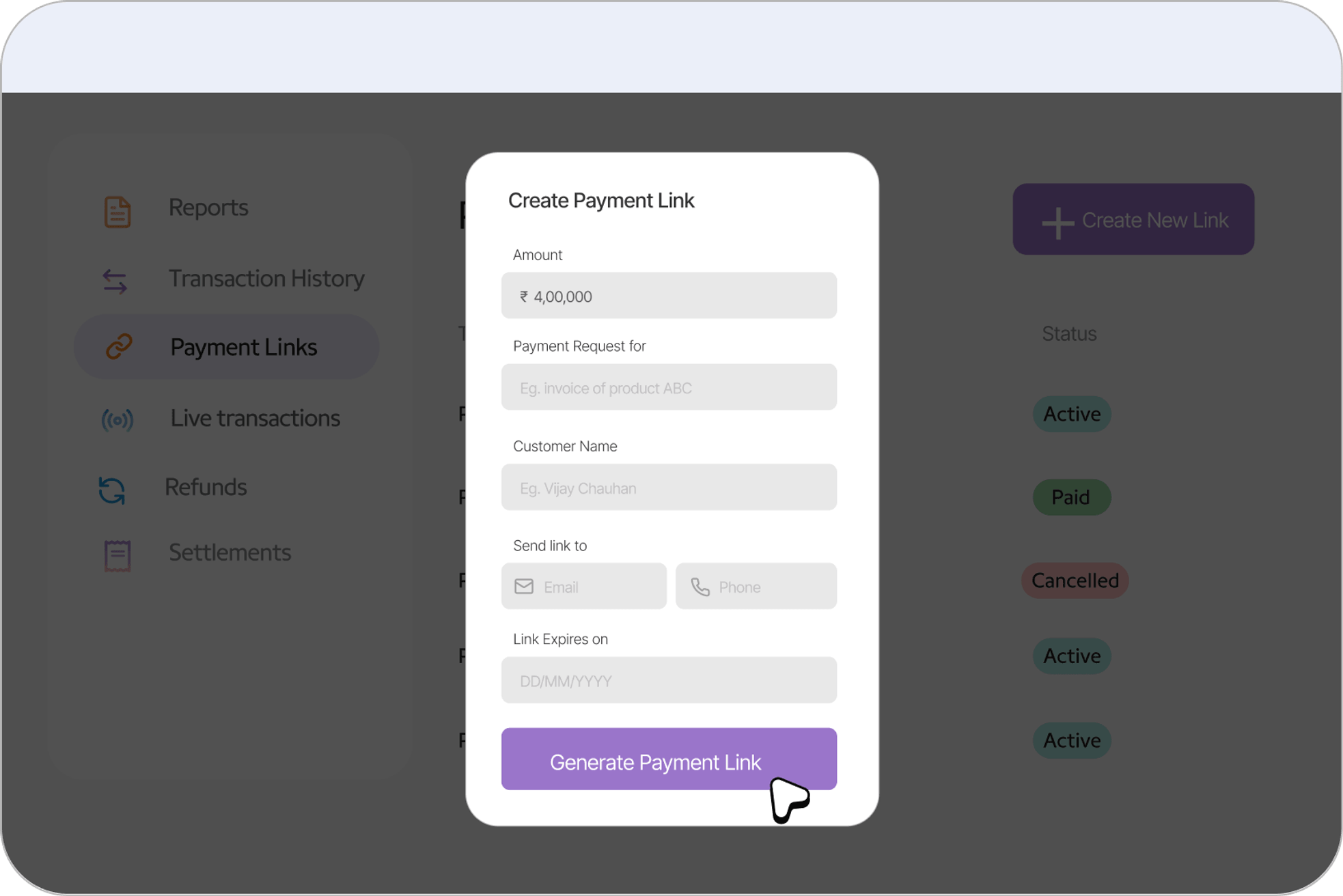 Create a link